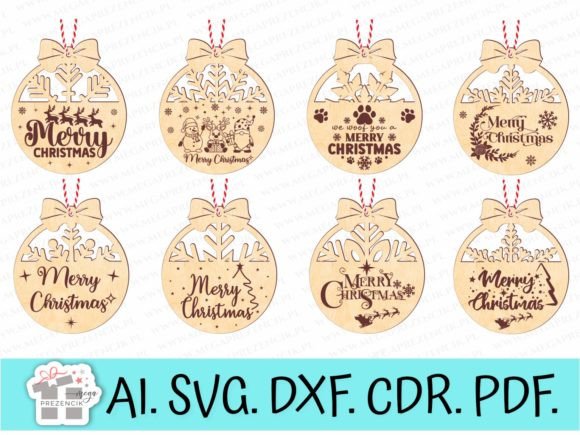 Christmas Baubles Merry Christmas Svg Graphics & Patterns Review