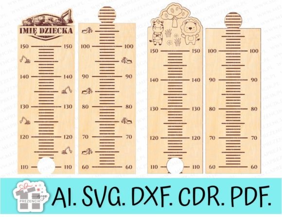 Hanging Baby Height Chart Laser Cut Svg Graphics