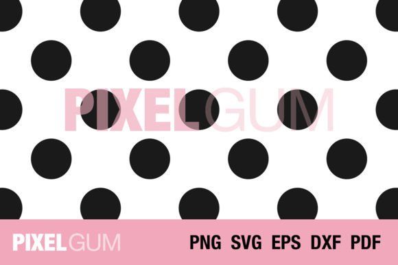 Large Polka Dot Pattern Graphics for Handmade Designs