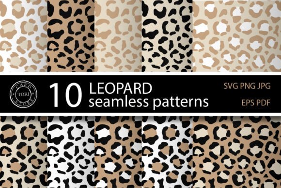 Leopard Print SVG Leopard Background for Graphics and Patterns