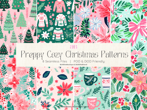 Preppy Pastel Christmas Seamless Pattern: A Designer's Review
