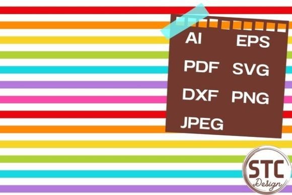 Rainbow Stripe Digital Paper Patterns for Graphics and Crafts