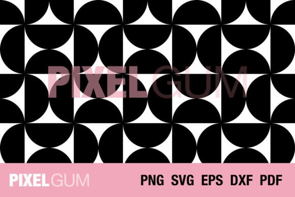 Seamless Half Circle Vector Pattern for Modern Graphics