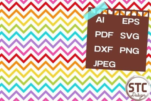 Zigzag Rainbow Digital Paper Patterns Review